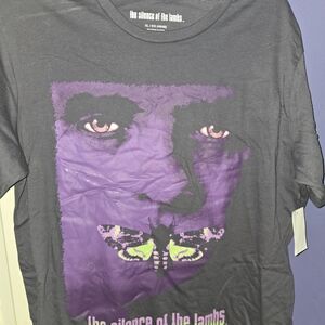The Silence of the Lambs Graphic Tee - Purple on Gray